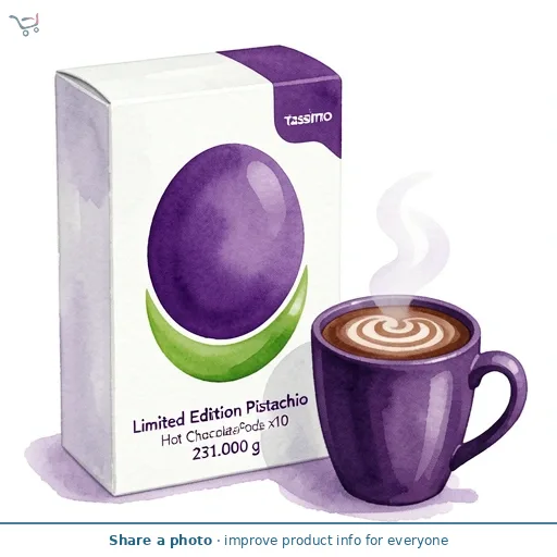 Tassimo Limited Edition Cadbury Pistachio Hot Chocolate Pods x10