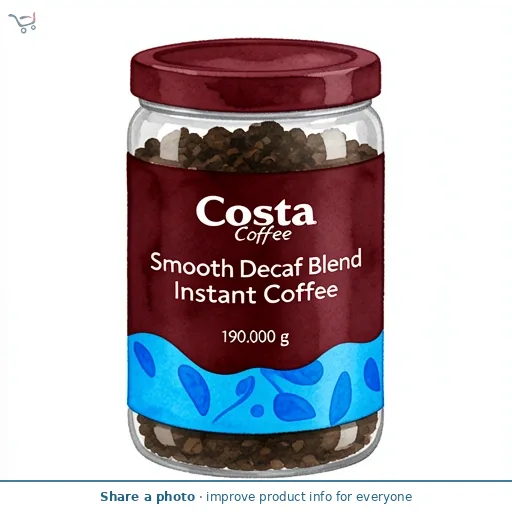 Costa Coffee Smooth Decaf Blend Instant Coffee 190g