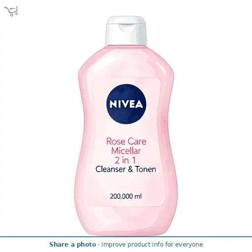 NIVEA Rose Care Micellar 2 in 1 Cleanser & Toner 200ml
