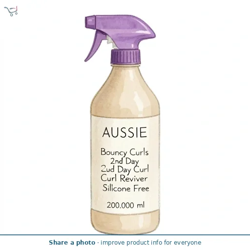 Aussie Bouncy Curls 2nd Day Curl Reviver Silicone Free 200ml