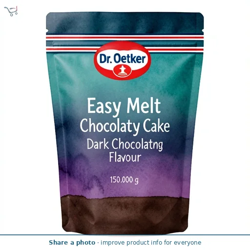 Dr. Oetker Easy Melt Chocolatey Cake Covering Dark Chocolate Flavour 150g