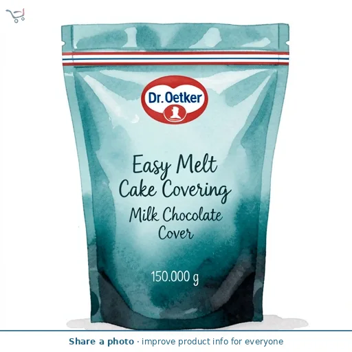 Dr. Oetker Easy Melt Chocolaty Cake Covering Milk Chocolate Cover 150g