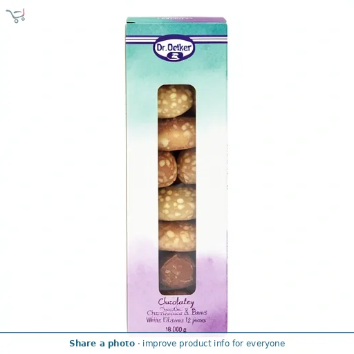 Dr. Oetker Chocolatey Cherries & Bows White Chocolate Flavour 12 pieces 18g