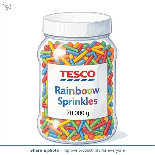 Tesco Rainbow Sprinkles 70g
