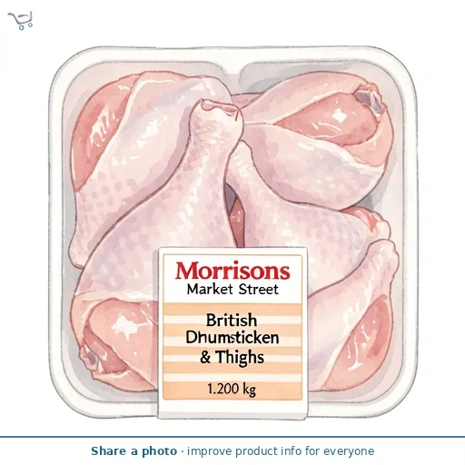 Morrisons Market Street British Chicken Drumsticks & Thighs 1.2kg