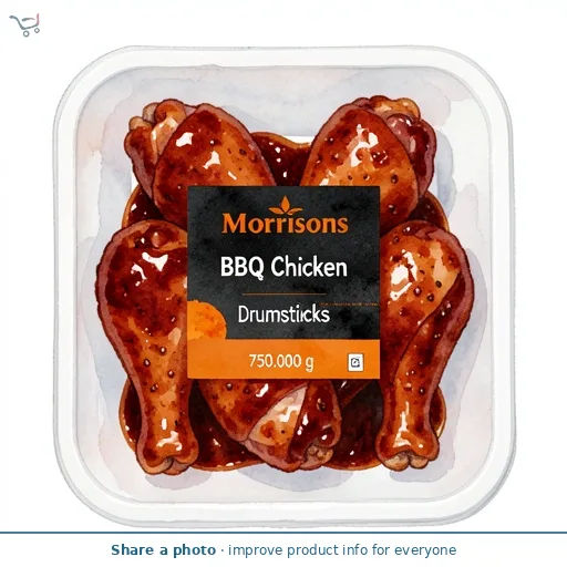 Morrisons BBQ Chicken Drumsticks 750g