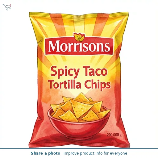 Morrisons Spicy Taco Tortilla Chips 200g