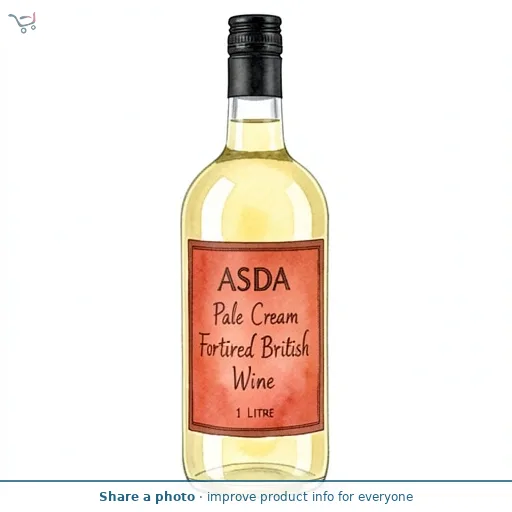 ASDA Pale Cream Fortified British Wine 1 Litre