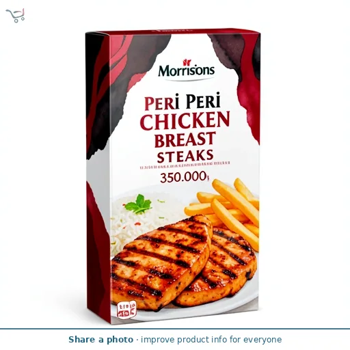 Morrisons British Peri Peri Chicken Breast Steaks 350g