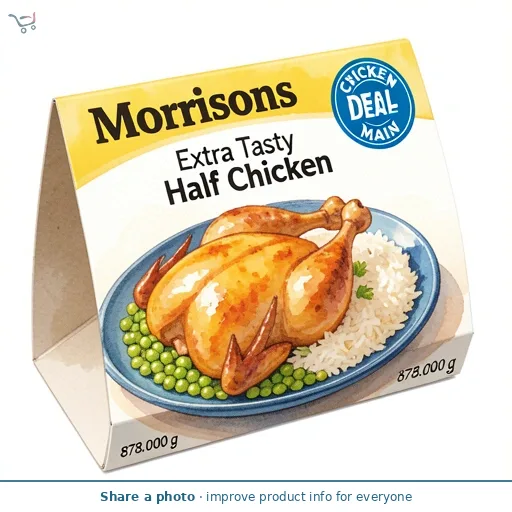 Morrisons British Extra Tasty Half Chicken 878g