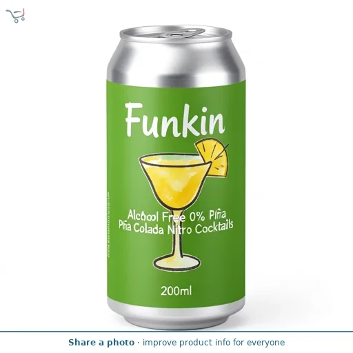 Funkin Alcohol Free 0% Piña Colada Nitro Cocktails 200ml