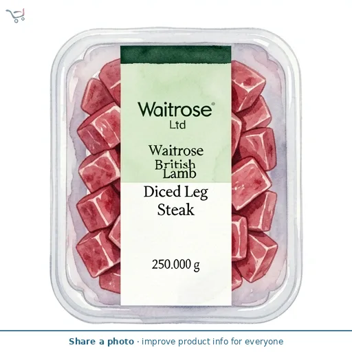Waitrose British Lamb Diced Leg Steak