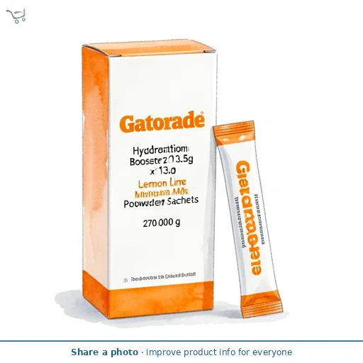 Gatorade Hydration Booster 20 x 13.5g Lemon Lime Mix Powder Sachets