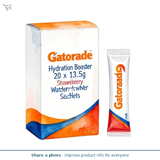 Gatorade Hydration Booster 20 x 13.5g Strawberry Watermelon Mix Powder Sachets