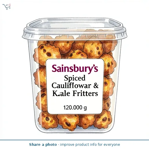 Sainsbury's Spiced Cauliflower & Kale Fritters 120g