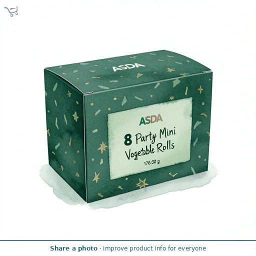 ASDA 8 Party Mini Vegetable Naan Rolls 176g