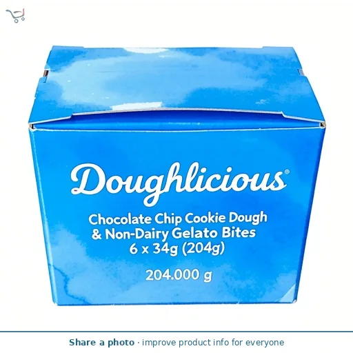 Doughlicious Chocolate Chip Cookie Dough & Gelato Bites 6 x 34g (204g)