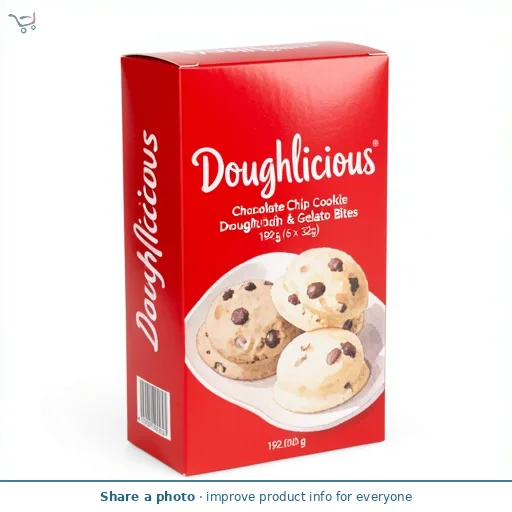 Doughlicious Chocolate Chip Cookie Dough & Gelato Bites 192g (6 x 32g)