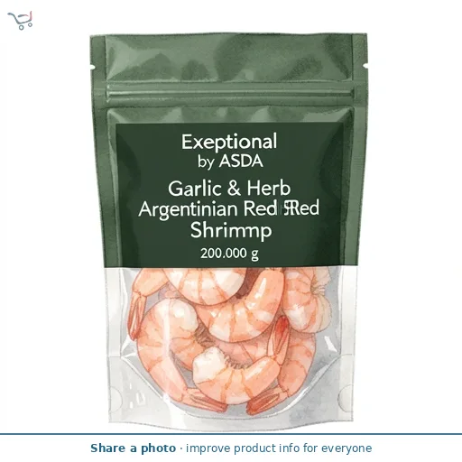 Exceptional by ASDA Garlic & Herb Argentinian Red Shrimp 200g