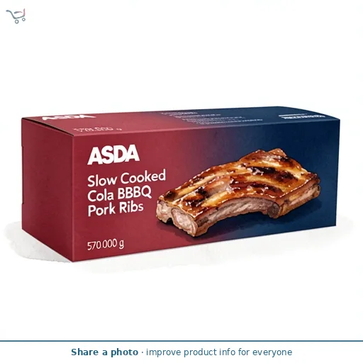 ASDA Slow Cooked Cola BBQ Pork Ribs 570g