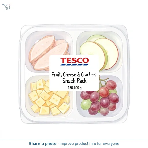 Tesco Fruit, Cheese & Crackers Snack Pack 150g