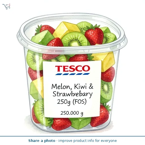 Tesco Melon, Kiwi & Strawberry 250g (FOS)