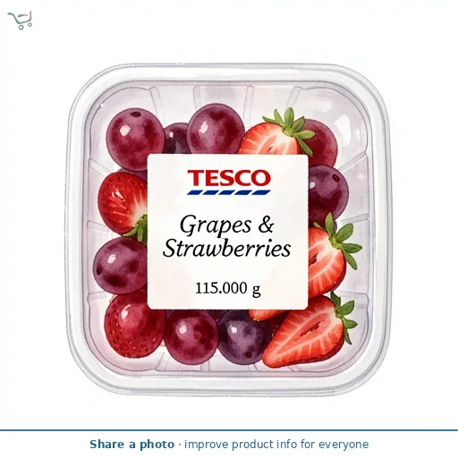 Tesco Grapes & Strawberries 115G
