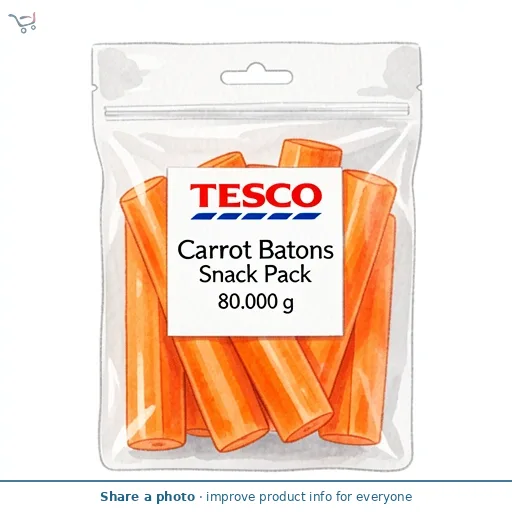 Tesco Carrot Batons Snack Pack 80g