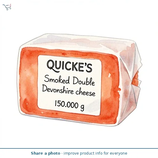 QUICKE'S Smoked Double Devonshire cheese 150g