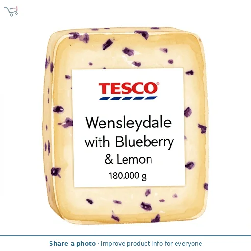 Tesco Wensleydale with Blueberry & Lemon 180g