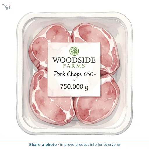 Woodside Farms Pork Chops 650-750g