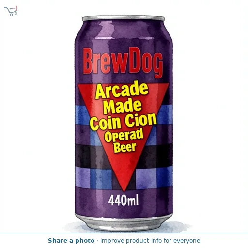 BrewDog Arcade Made Coin Operated Beer 440ml