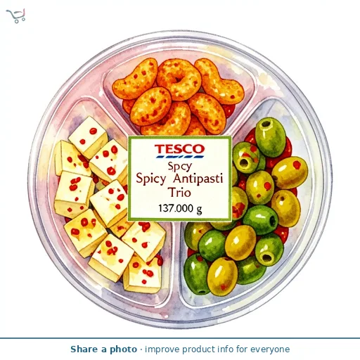 Tesco Spicy Antipasti Trio 137g
