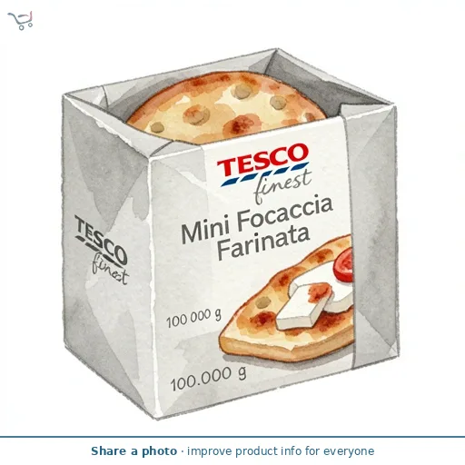 Tesco Finest Mini Focaccia Farinata 100g 