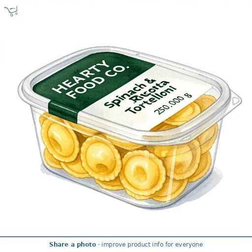 Hearty Food Co. Spinach & Ricotta Tortelloni 250G