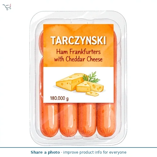 Tarczynski Ham Frankfurters with Cheddar Cheese 180g
