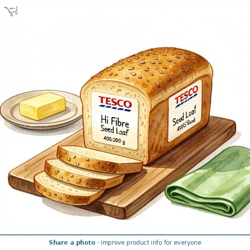 Tesco Hi Fibre Seed Loaf 400G Sliced
