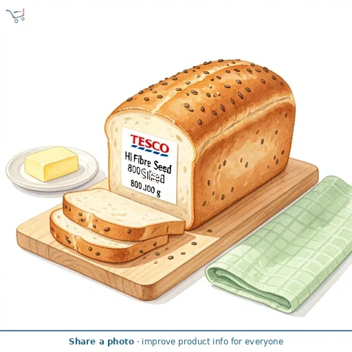 Tesco Hi Fibre Seed Loaf 800G Sliced