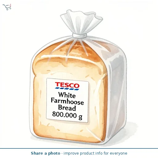 Tesco White Farmhouse Bread 800G