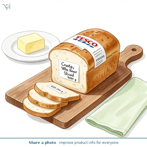 Tesco Crusty White Bloomer Sliced 800G