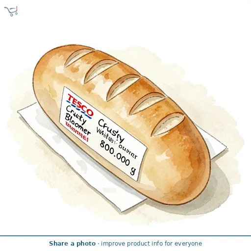 Tesco Crusty White Bloomer 800G