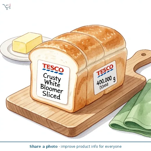 Tesco Crusty White Bloomer Sliced 400G