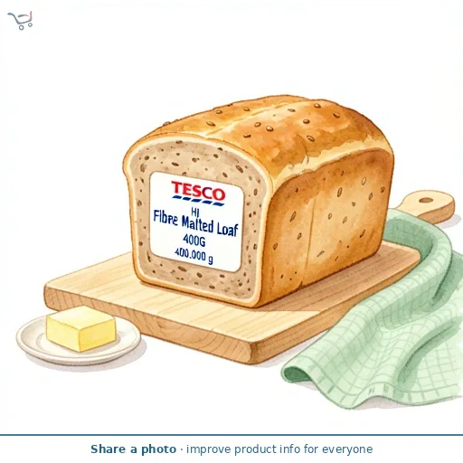 Tesco Hi Fibre Malted Loaf 400G Sliced