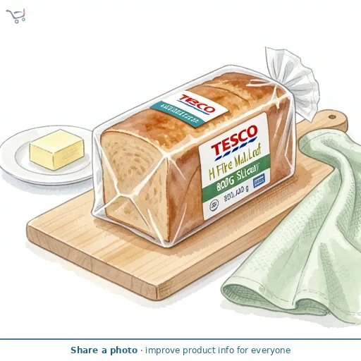 Tesco Hi Fibre Malted Loaf 800G Sliced