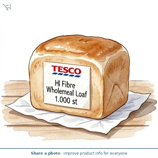 Tesco Hi Fibre Wholemeal Loaf 800G