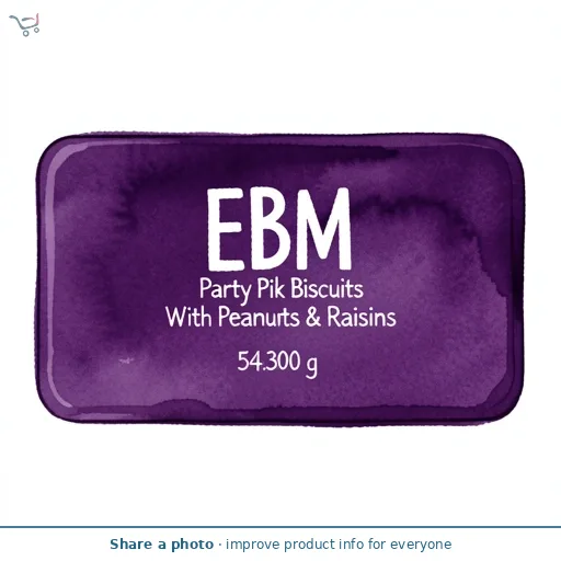 EBM Party Pik Biscuits With Peanuts & Raisins 54.3g