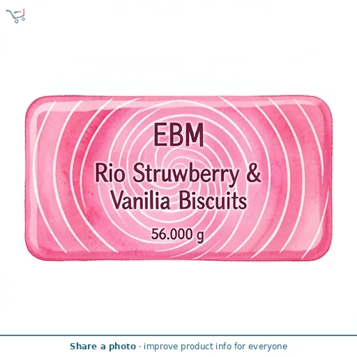 EBM Rio Strawberry & Vanilla Biscuits 56g