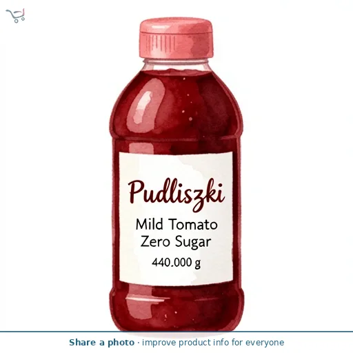 Pudliszki Mild Tomato Ketchup Zero Sugar 440g