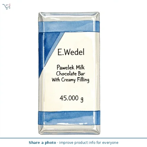E.Wedel Pawelek Milk Chocolate Bar With Creamy Filling 45G