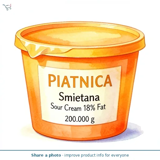 Piatnica Smietana Sour Cream 18% Fat 200G